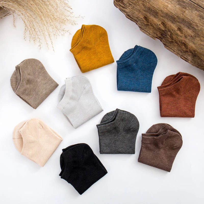 5 Pairs Men’s Bamboo Fibre Ankle Socks – Soft, Breathable, Deodorising – EUR 39-43 (US 9-11)