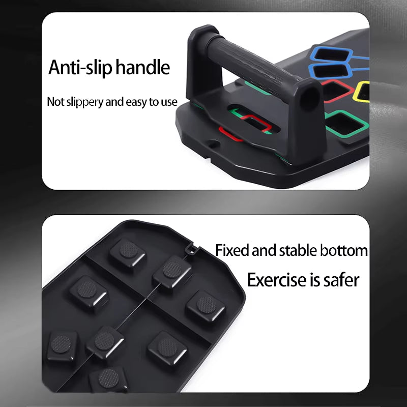 Folding Push-Up Board Set – Portable Multifunctional Training Equipment for Chest, Abs, Arms & Back