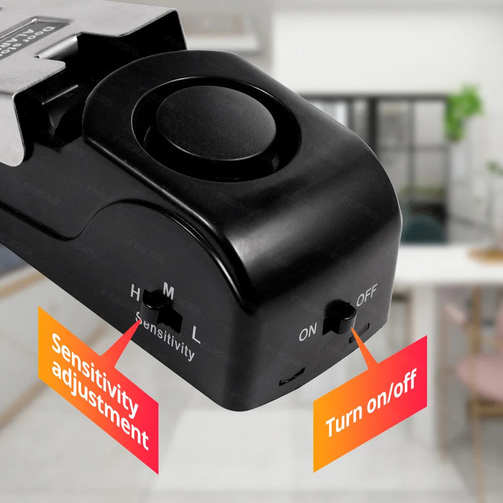 FUERS Wireless Door Stop Alarm – 125dB Portable Anti-Theft Security System