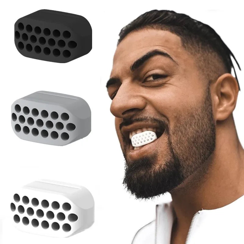 Silicone Jaw Exerciser – Facial Toner & Jawline Fitness Ball for Double Chin Reduction and Face Slimming
