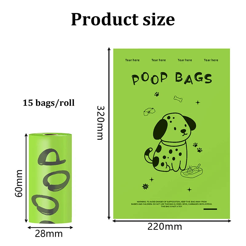 EPI Biodegradable Dog Poop Bags – Lavender Scented, Extra Thick, Leakproof with Dispenser