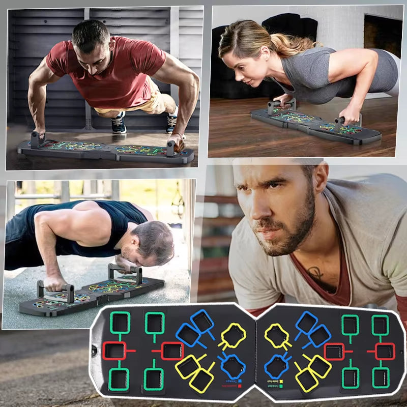 Folding Push-Up Board Set – Portable Multifunctional Training Equipment for Chest, Abs, Arms & Back